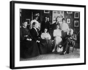 Opening of Julia's Bureau, with W T Stead and Staff-H Blackwell-Framed Photographic Print