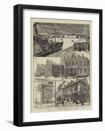 Opening of New Public Buildings at Ipswich-null-Framed Giclee Print