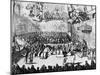 Opening of Parliament by Queen Anne, Westminster, London, 18th Century-null-Mounted Giclee Print