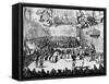 Opening of Parliament by Queen Anne, Westminster, London, 18th Century-null-Framed Stretched Canvas