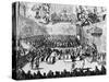 Opening of Parliament by Queen Anne, Westminster, London, 18th Century-null-Stretched Canvas