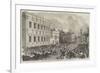 Opening of Parliament, the Royal Procession Passing Whitehall-null-Framed Giclee Print