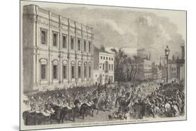 Opening of Parliament, the Royal Procession Passing Whitehall-null-Mounted Giclee Print