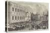 Opening of Parliament, the Royal Procession Passing Whitehall-null-Stretched Canvas