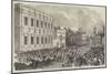 Opening of Parliament, the Royal Procession Passing Whitehall-null-Mounted Giclee Print