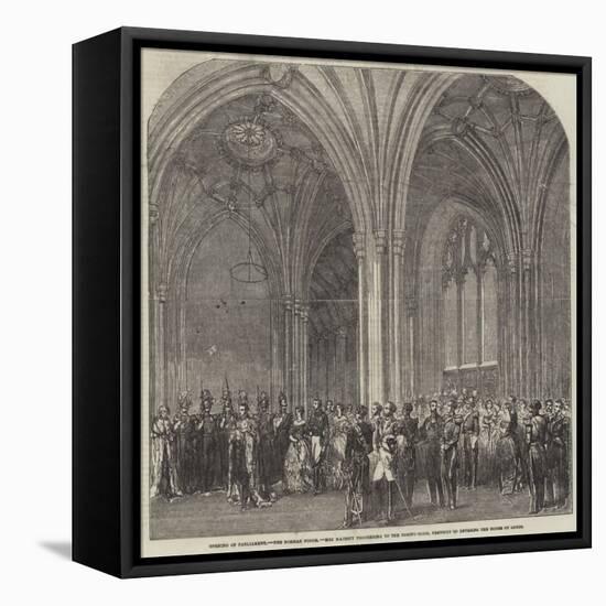 Opening of Parliament-null-Framed Stretched Canvas