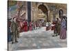 Opening of Sepulchral Monument of Pope Innocent III in the Basilica of St. John Lateran. Italy-null-Stretched Canvas