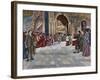 Opening of Sepulchral Monument of Pope Innocent III in the Basilica of St. John Lateran. Italy-null-Framed Giclee Print