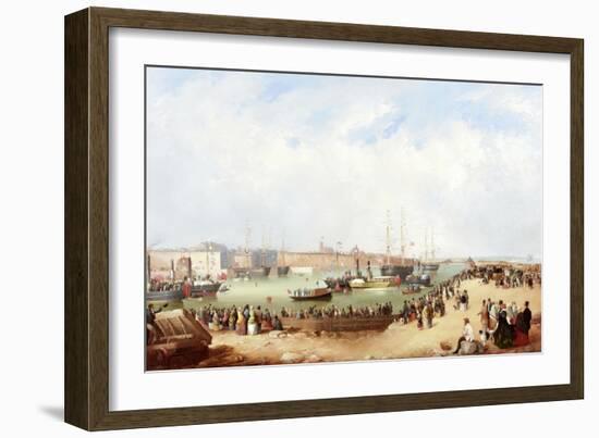 Opening of Sunderland South Docks, 1850-Mark Thompson-Framed Giclee Print