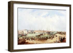 Opening of Sunderland South Docks, 1850-Mark Thompson-Framed Giclee Print