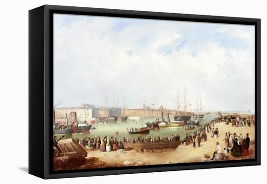 Opening of Sunderland South Docks, 1850-Mark Thompson-Framed Stretched Canvas