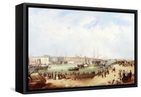 Opening of Sunderland South Docks, 1850-Mark Thompson-Framed Stretched Canvas