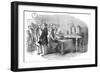 Opening of the 1851 London to Paris Telegraph Link-null-Framed Giclee Print