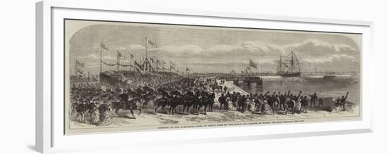 Opening of the Alexandra Dock at King's Lynn-null-Framed Giclee Print