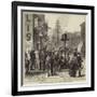 Opening of the American Centennial Festival Exhibition, a Street in Philadelphia-null-Framed Giclee Print