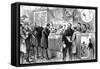 Opening of the Anglo-French Telephone Line, 1891-null-Framed Stretched Canvas