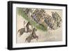 Opening of the Battle of the Little Big Horn-Amos Bad Heart Buffalo-Framed Giclee Print