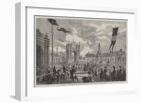 Opening of the Boulevard Du Prince Eugene, at Paris, by the Emperor-Felix Thorigny-Framed Giclee Print