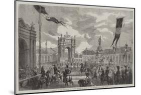 Opening of the Boulevard Du Prince Eugene, at Paris, by the Emperor-Felix Thorigny-Mounted Giclee Print