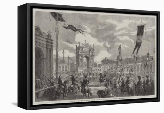 Opening of the Boulevard Du Prince Eugene, at Paris, by the Emperor-Felix Thorigny-Framed Stretched Canvas