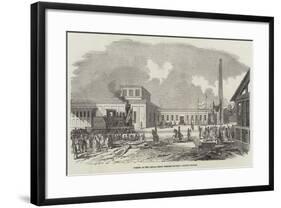 Opening of the Canada Great Western Railway, London Station-null-Framed Giclee Print