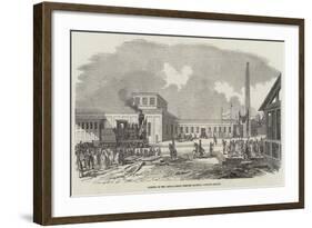 Opening of the Canada Great Western Railway, London Station-null-Framed Giclee Print