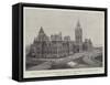 Opening of the Canadian Parliament on 16 March, the Houses of Parliament, Ottawa-null-Framed Stretched Canvas