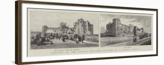 Opening of the Castle Grounds, Newark, as a Public Garden-null-Framed Premium Giclee Print