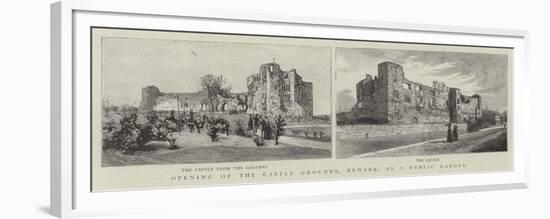 Opening of the Castle Grounds, Newark, as a Public Garden-null-Framed Premium Giclee Print