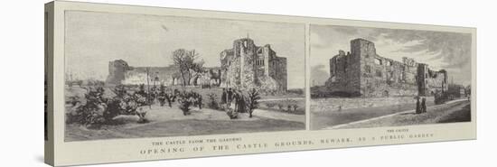 Opening of the Castle Grounds, Newark, as a Public Garden-null-Stretched Canvas