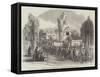 Opening of the Central Somerset Railway, Procession in the Abbey Grounds, at Glastonbury-null-Framed Stretched Canvas