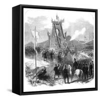 Opening of the Clifton Suspension Bridge, Bristol, 1864-null-Framed Stretched Canvas