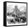 Opening of the Clifton Suspension Bridge, Bristol, 1864-null-Framed Stretched Canvas