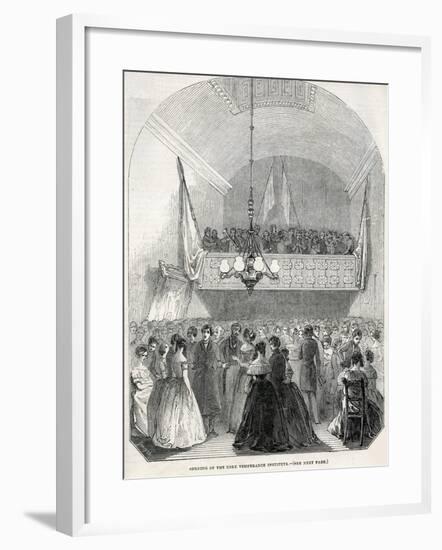 Opening of the Cork Temperance Institute, 1845-null-Framed Giclee Print