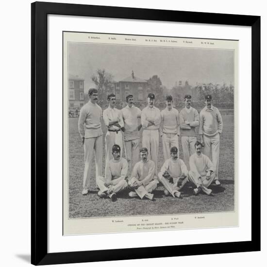 Opening of the Cricket Season, the Surrey Team-null-Framed Giclee Print