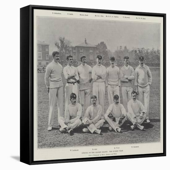 Opening of the Cricket Season, the Surrey Team-null-Framed Stretched Canvas