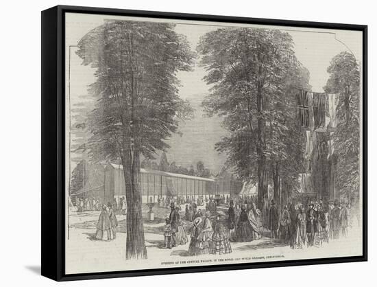 Opening of the Crystal Palace, in the Royal Old Wells Gardens, Cheltenham-null-Framed Stretched Canvas