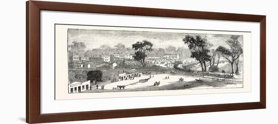 Opening of the Deniliquin and Echuca Railway: Echuca, South Australia, 1876-null-Framed Giclee Print