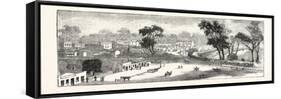 Opening of the Deniliquin and Echuca Railway: Echuca, South Australia, 1876-null-Framed Stretched Canvas