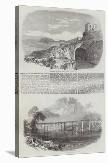 Opening of the Dublin and Wicklow Railway-null-Stretched Canvas