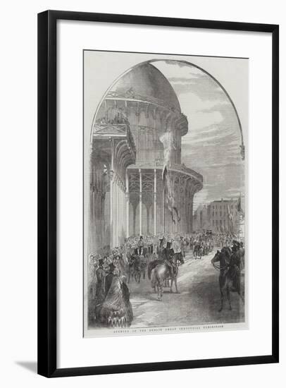 Opening of the Dublin Great Industrial Exhibition-null-Framed Giclee Print