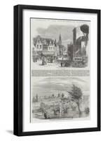 Opening of the Dutch-Rhenish Railway-null-Framed Giclee Print