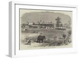 Opening of the East Indian Railway, the Burdwan Station-null-Framed Giclee Print
