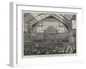 Opening of the Edinburgh Exhibition by Prince Albert Victor of Wales-null-Framed Giclee Print