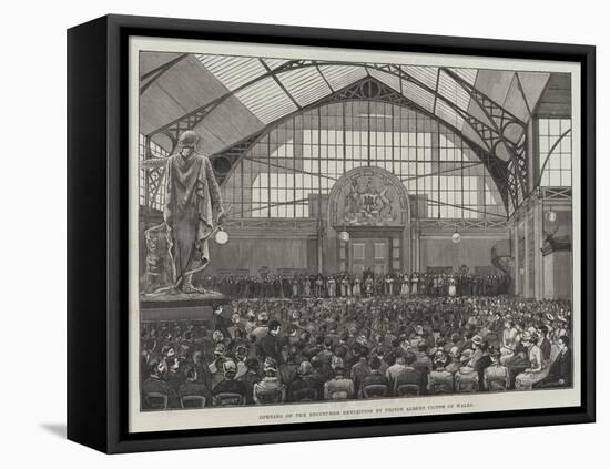 Opening of the Edinburgh Exhibition by Prince Albert Victor of Wales-null-Framed Stretched Canvas