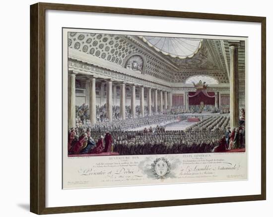 Opening of the Estates General at Versailles, 5th May 1789-Isidore Stanislas Helman-Framed Giclee Print