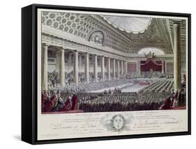 Opening of the Estates General at Versailles, 5th May 1789-Isidore Stanislas Helman-Framed Stretched Canvas