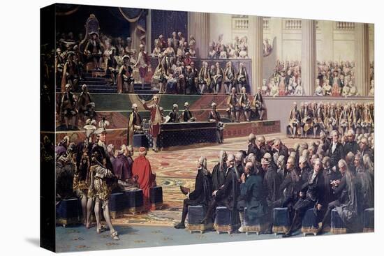 Opening of the Estates General at Versailles on 5th May 1789, 1839-Louis Charles Auguste Couder-Stretched Canvas