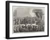 Opening of the First Cape Parliament, in the State-Room, Cape Town-null-Framed Giclee Print