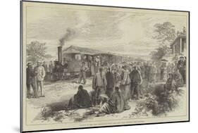 Opening of the First Railway in China, the First Train Starting from Shanghai-null-Mounted Giclee Print